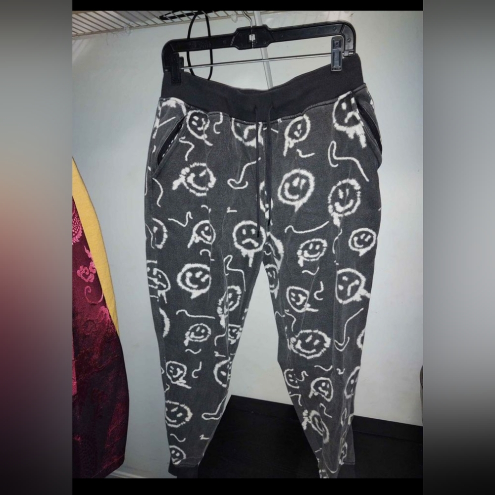 Empyre Doodles Black and White Jogger Sweatpants